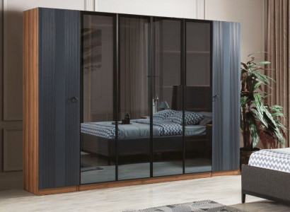 Luxus Kleiderschrank Schlafzimmer Stil Modern Holz Möbel Schrank 6türig